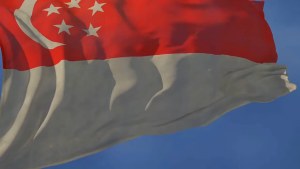 🚩144*96cm Singapore Flag Double spray Banner flag for Balcony Room decor 60th National Day Birthday decoration SG Flag