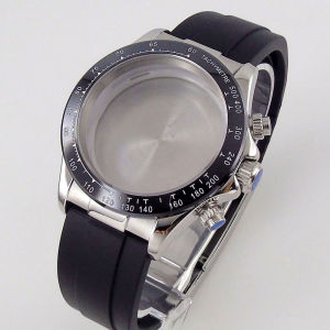 Tandorio | VK63 Watch Case 39mm for Speed Master Model Men Watch for VK63 VK64 Quartz Movement MOD Cases Sapphire Chronograph Stop Watch