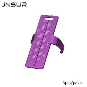 5pcs Aluminum Dental Endo Ring Measuring Ruler Finger Ring Endodontic Scale Root Canal Measuring Scale Dental Oral Material