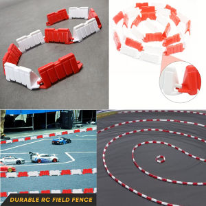 40/120 PCS RC Drift Track Tile & Barrier Set Red & White Race Track for 1/14 1/16 1/18 1/24 1/28 Mini Drift Cars
