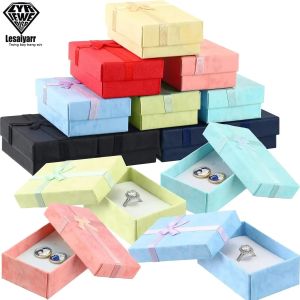 24 Chiếc Nhiều Màu Sắc Trang Sức Hộp Đóng Gói Trống Trang Trí Bìa Cứng Cho Bông Tai Vòng Cổ Vòng Tay Nhẫn Lưu Trữ Lesaiyarr Thương Hiệu