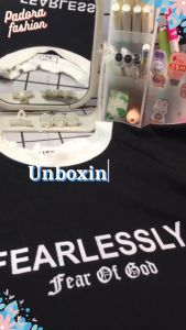 Áo phông nữ Form Fit FEARLESSLY áo babaytee kẻ vai Padora-A777