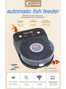 Fish feeder/automatic fish feeder/timed and precise feeding/WiFi control/specialized for small and medium-sized fish tanks/turtle shrimp goldfish/particle powder feeder