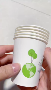 Combo 50 Ly giấy dùng 1 lần tiện lợi 235ml Paper Cup cốc giấy 180ml chịu nhiệt an toàn tiện dụng thân thiện với môi trường