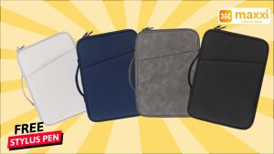 Apple IPad 2 3 4 5 6 7 8 Pro Air 11 Soft Sleeve Tas Tablet Sekolah Kerja Kantor Pouch Clutch Bag
