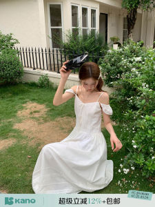 French Lace A-Line Waist Defining Summer Dress