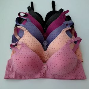 BRA TOYAZI 805 POLKADOT/BRA WANITA KAIT 3 TANPA KAWAT/BAHAN LEMBUT NYAMAN DIPAKAI