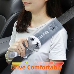 Extended Cute Cartoon Car Safety Belt Shoulder Protector Cover Female Version Automobile Child Safety Seat Accessories