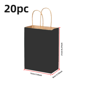 Kraft Paper Bag a Paper Shopping Bag Used for Parties Weddings Christmas Birthdays Business Restaurants and Takeout