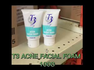 VALUE PACK!!! T3 ACNE FACIAL FOAM 100G EXP DATE 3/2027