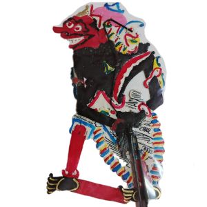 Wayang bolo srewu - wayang kulit asli - dari kulit sapi - ukuran sedang