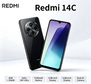 Redmi | 2026 Official New Redmi 14C Model Mobile Phone 2026 8+256GB High Storage Powerful Performance Redmi Series for Unmatched Usage