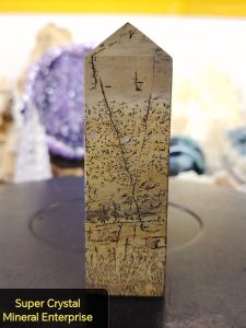 Natural Precious Landscape Picture Jasper Crystal Point Ornament LPJ01 #CrystalPoint