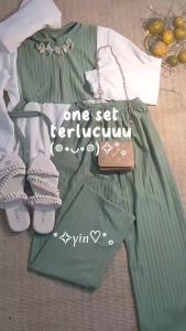 setelan wanita terbaru 2024 baju setelan wanita terbaru one set wanita terbaru 2024 FEIRO ONE SET KNIT KOMBINASI CRINKLE SETELAN WANITA// FEIRO SETELAN KNIT MIX CRINKLE setelan knit import premium