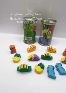 Penghapus Dinosaurus Tabung AS536 / Penghapus MIni Dino Penghapus Dino