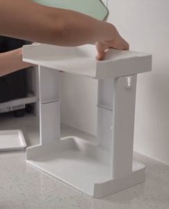 ~SG Stock~ ABS Desktop Organizer Shelf Desktop Bookshelf Desktop Rack Desk Storage Rack Book Stands Book Holder Book Rack Cosmetics Shelf Perfumes Shelf Displays Rack Countertop Shelf Countertop Rack Spices and Seasoning Rack Plants Rack