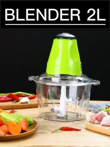 Blender Bumbu Dapur Gilingan Chopper Blender Daging Elektrik Meat - Blender Kapsul Serbaguna 2 Liter