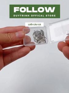[50 cái]Lưỡi Câu Đài Không Ngạnh - Siêu Mảnh Siêu Nhẹ - Chính Hãng