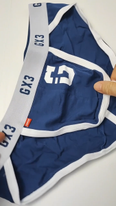 กางเกงใน ผู้ชาย GX3 Underwear THE COTTON Athletic Brief by JP Ouch กางเกงชั้นในชาย ทรงบรีฟ แทงก้า สีกรมท่า กางเกงใน กางเกงชั้นใน กางเกงชั้นในผช กกนผู้ชาย K1344