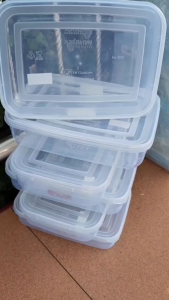 12 Pcs Box / Tepak / Kotak Plastik 900 ml Wadah Penyimpanan Serbaguna