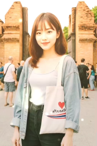 กระเป๋าผ้าลายธงชาติไทย ผ้าหนาเกรด A งานไทย ส่งจากไทย...!!!