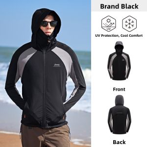 Jeep | Jeep Official Outdoor Cycling Hooded Sun Protection Clothing Lightweight Breathable Womens Summer Anti-Uv Skin Shirt