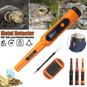 Professional Handheld Metal Detector Waterproof Pinpointer with 360° Side Scan Tech for Outdoor Treasure Hunting & Gold Search