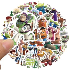Disney | 50pcs Disney 3D Toy Story Stickers Buzz Lightyear Alien Stickers Cartoon Graffiti Decals For Kids Laptop Luggage Diary Sticker