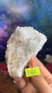 Hoa đá Thạch Anh trắng clear quartz tự nhiên thiên nhiên sưu tầm mã 302