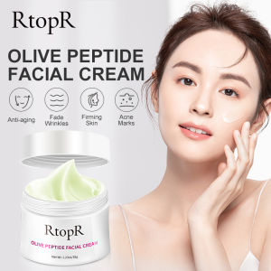 RtopR Olive Peptide Firming Anti-Wrinkle Cream Reduce Face Fine Lines Tighten Pores Whitening Oil Control Acne hydrating skin Product 30g