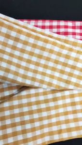 Vải cotton kẻ caro nhỏ