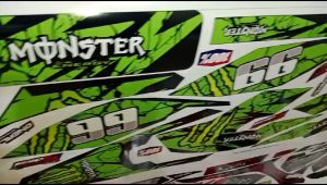 Stiker Striping Trail Mini KXD 50cc & Fullbody Stiker Striping Mini Trail KXD 50cc