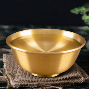 Thickened Pure Copper Small Drinking Cup Home Use Decorative Bowl Offering Bowl before Buddha Alcohol Cup Modern Minimalist Style