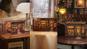 CUTEBEE CWGB402 บ้านตุ๊กตา DIY ร้านกาแฟ บ้านของเล่น Dollhouse ของขวัญวันเกิด