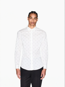 Armani Exchange | New Style Long Sleeve Printed Business Casual Mens Shirt