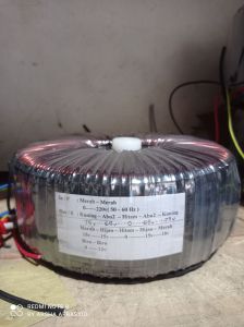 trafo toroid donat 20A CT 75v - 65v murni