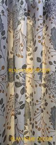 NEW 6FT/72 INCHES CAMELA GRAY DESIGN ELEGANT RING CURTAIN SOLD PER PIECE and SET