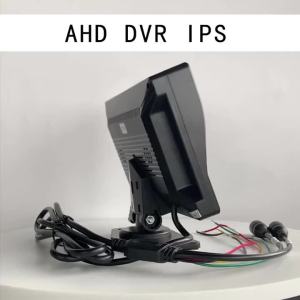 HD Night Vision 7 inch screen DVR 2 channel monitor black box AHD with digital video recorder reverse camera DVR