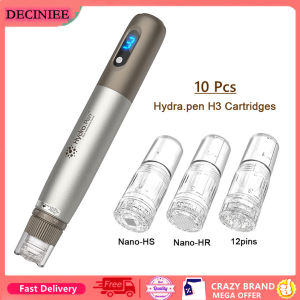 10pcs Hydra.pen H3 Microneedling Cartridges 3ml Automatic Import Essence Need-le Cartridge 12Pins Nano Adjustable Hydra Need-le