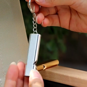 Còi Cứu Sinh 2 Lỗ Hợp Kim Nhôm – Set 5 Cái – Còi Sinh Tồn Móc Khóa Âm Lượng Lớn Dã Ngoại Cứu Hộ