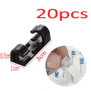 Cable Clip Organizer Drop Wire Holder Cord Management Self-Adhesive Cable Manager Fixed Clamp Wire Winder For Home Office School