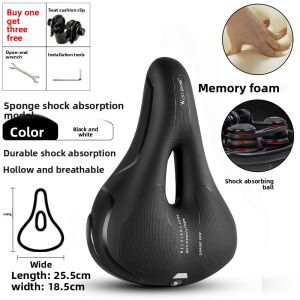 West Biking | Comfortable Thick Soft Bike Saddle
