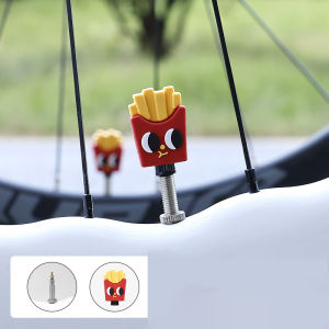 Bicycle Air Nozzle Cap Road Bike Silicone Creative Cartoon Waterproof Valve Cover Mountain Bike Decoration Riding Equipment