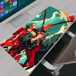 Bandai | Mouse Pad Anime Gaming Accessories Mousepad Large Carpet Gamer PC Computer Keyboard Desk Mat Mausepad One Piece Zoro