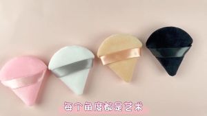 5Pcs Soft Skin-friendly Velvet Powder Puff Washable Makeup Puffs for Women Korean Make Up Blender for Setting Powder Loose Powder