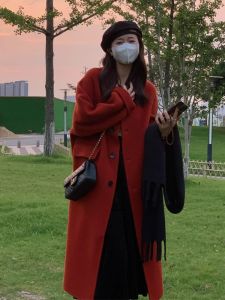 QFN | Red Womens Trench Coat