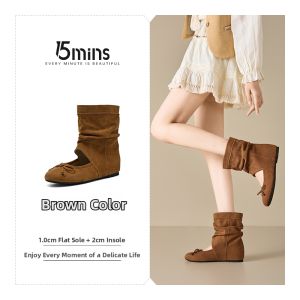 15MINS | Elegant Bow Design French Ballet Ankle Boot