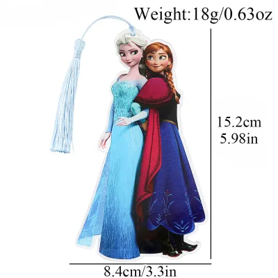 Disney | Disney Series Princess Bookmark PMMA Material Fine Tassel Teenagers Study Stationery Party Decoration Bookmark Gifts