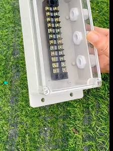 Outdoor Waterproof Junction Box with TB Terminal Block IP67 Weatherproof Plastic Electrical Wire Connection Case for Outdoor Power and Lighting Installation