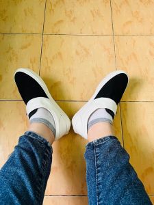 Giày Slip On Van.s Khoá Dán Đen Trắng Khoá Caro Nam Nữ